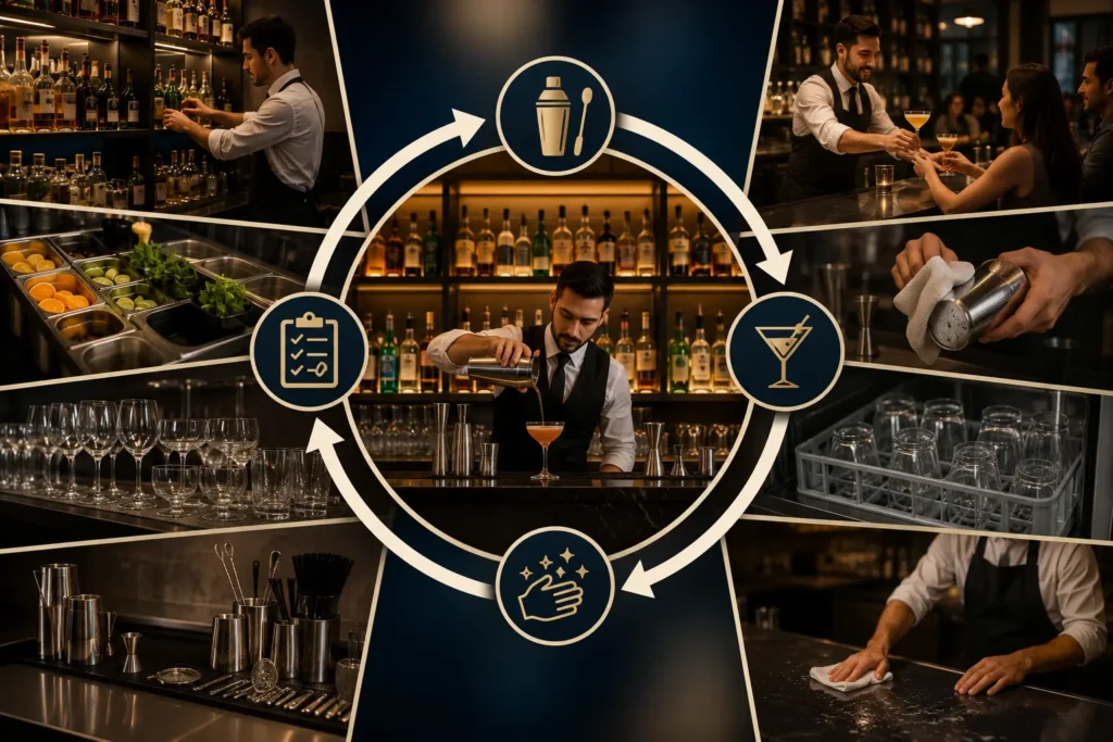 Bar SOP: Standard Operating Procedures for Setting Up, Running, and Closing a Hotel Bar