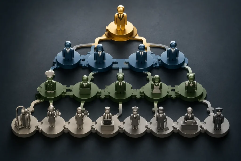 Hotel Organizational Chart: How to Map Roles Across Kitchen, F&B, and Front Office